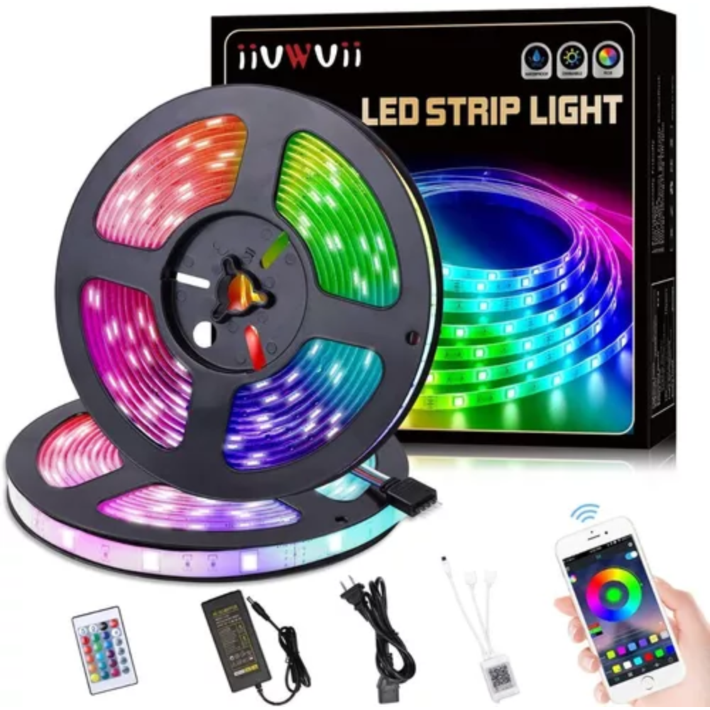 Cinta Tira Luces Led Rgb Bluetooth 10 Me