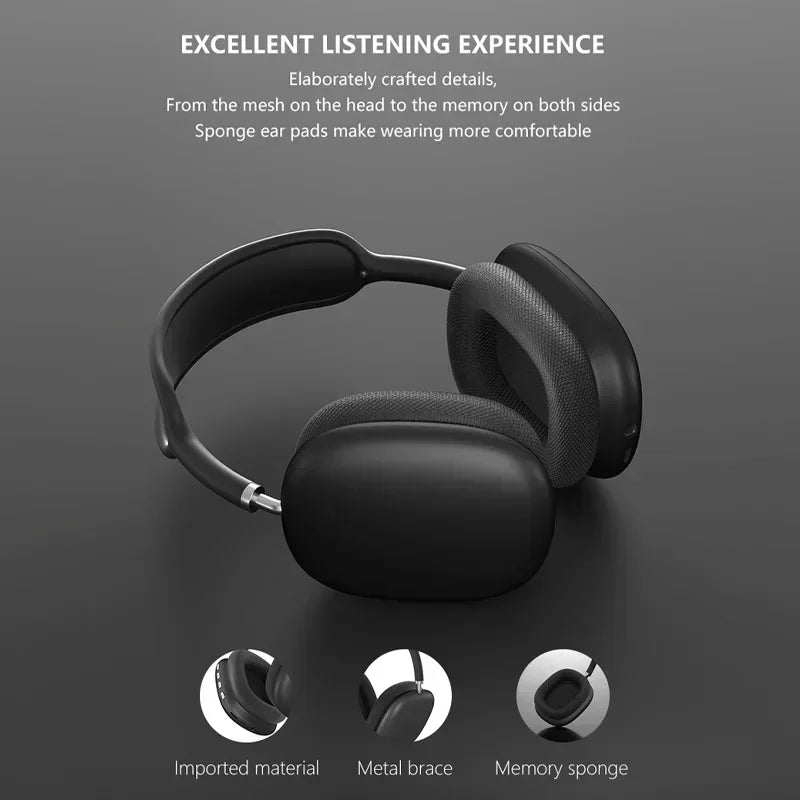 P9 Wireless Headphones Bt Headset Smart Noise Reduction Headsets Stereo Sound TWS Earphones Gaming Earpiece for Phone PC